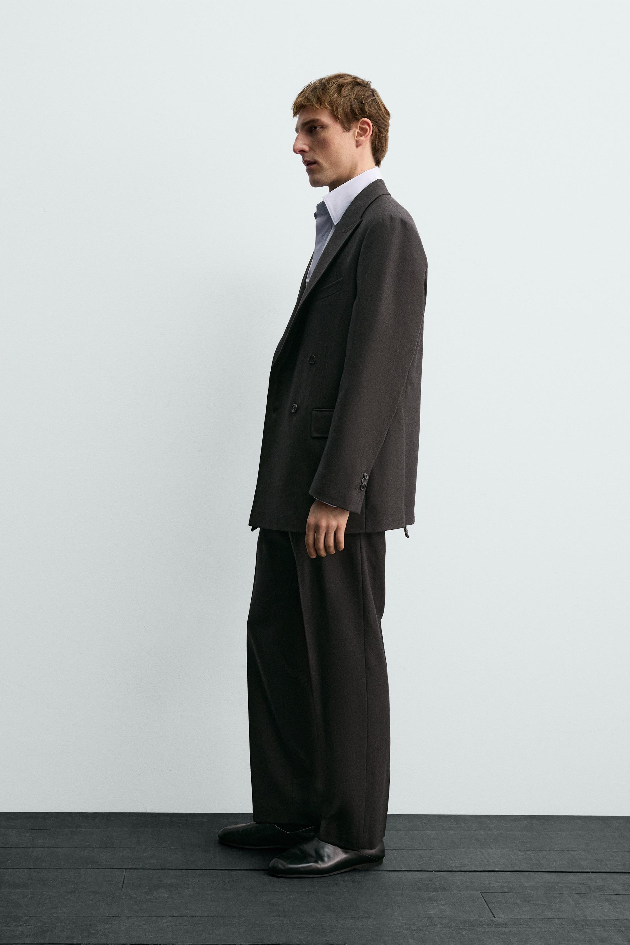 AARON LEVINE X ZARA WOOL SUIT PANTS